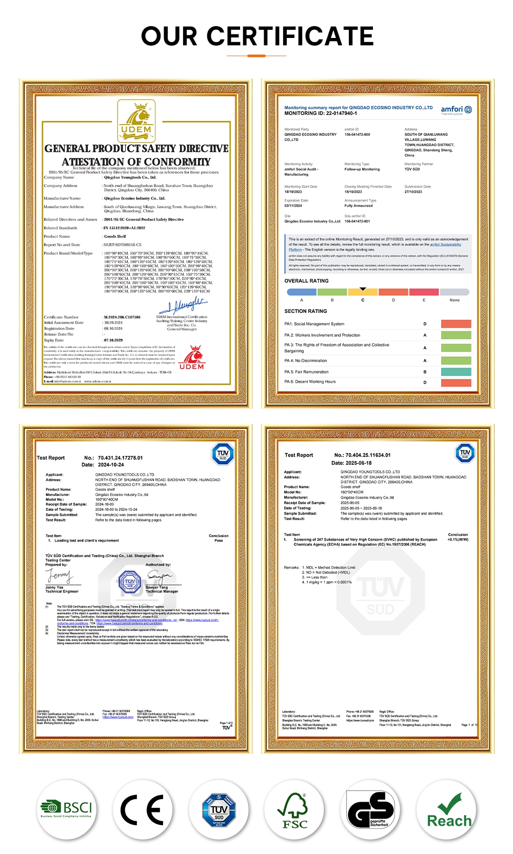 Certificaciones oficiales