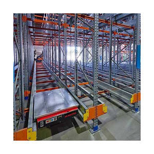 Sistema de estanterías con lanzadera para palets ajustable de alta resistencia con capacidad de carga de 1000 a 1500 kg, fabricado en China.