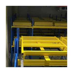 Sistema de estanterías de almacén de alta resistencia para fabricación china, estanterías apilables, estanterías de empuje para palets.