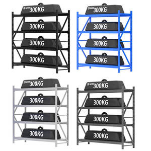 RD-33# Estantería multicapa de acero Q235 de uso medio, con niveles ajustables y recubrimiento en polvo, ideal para cargas pesadas.