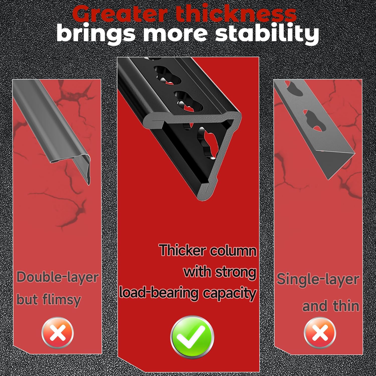 Estantería industrial de 5 niveles, resistente, ajustable, sin tornillos, con remaches, protección contra la corrosión, para almacén, con recubrimiento en polvo.