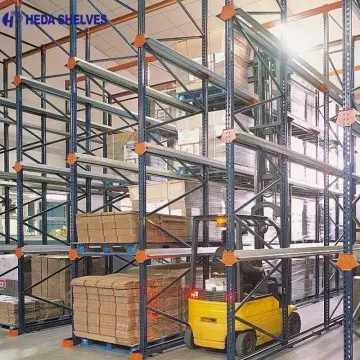 Estantería compacta drive-in para almacenaje de bobinas de papel