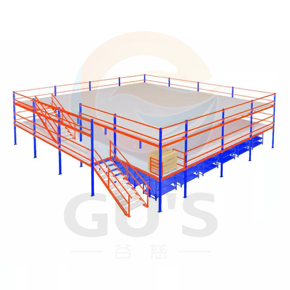 Plataforma de entrepiso de acero de alta resistencia Estantería ligera con estantes de alta resistencia Piso de entrepiso y estanterías