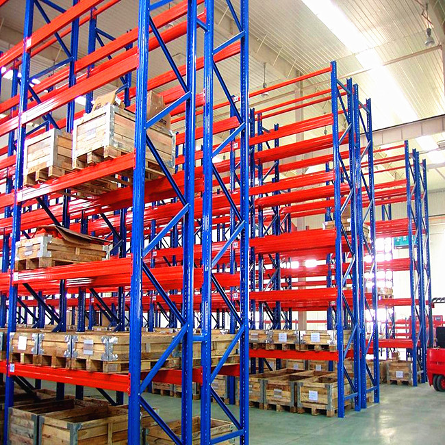 Estanterías de acero de alta resistencia Q235 para almacenamiento en almacenes, aptas para clientes industriales.