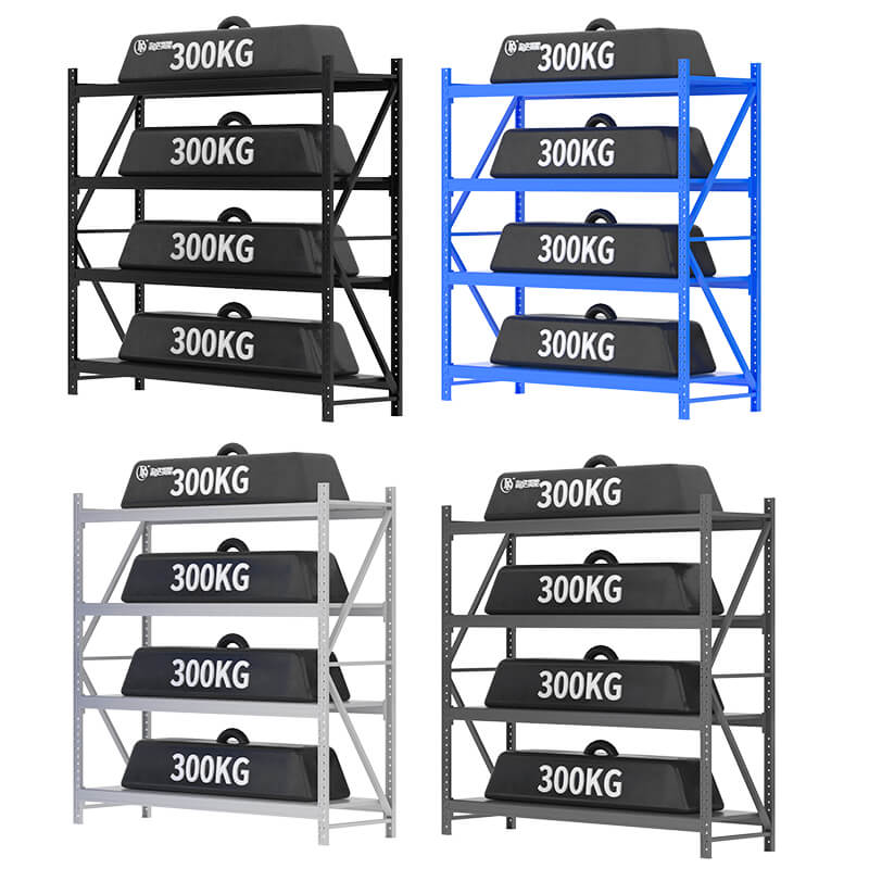 RD-33# Estantería multicapa de acero Q235 de uso medio, con niveles ajustables y recubrimiento en polvo, ideal para cargas pesadas.
