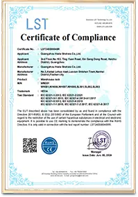 Certificado de calidad de Guangzhou Heda Shelves Co., Ltd. 3