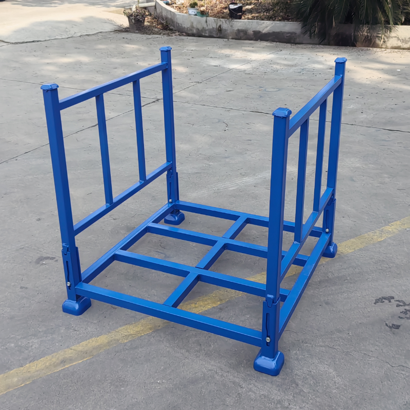 Estantería metálica industrial de alta resistencia personalizable con protección anticorrosión, capacidad de 1000 kg, plegable y apilable.