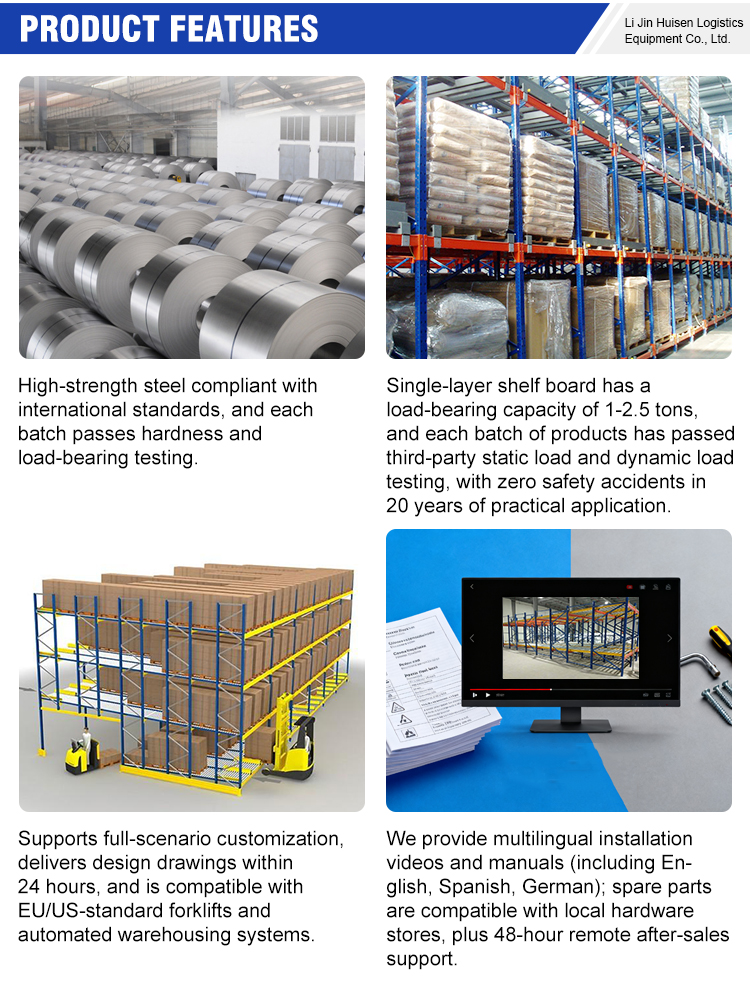 Heavy Duty Steel Sliding Shelving Warehouse Order Picking Carton Flow Rack