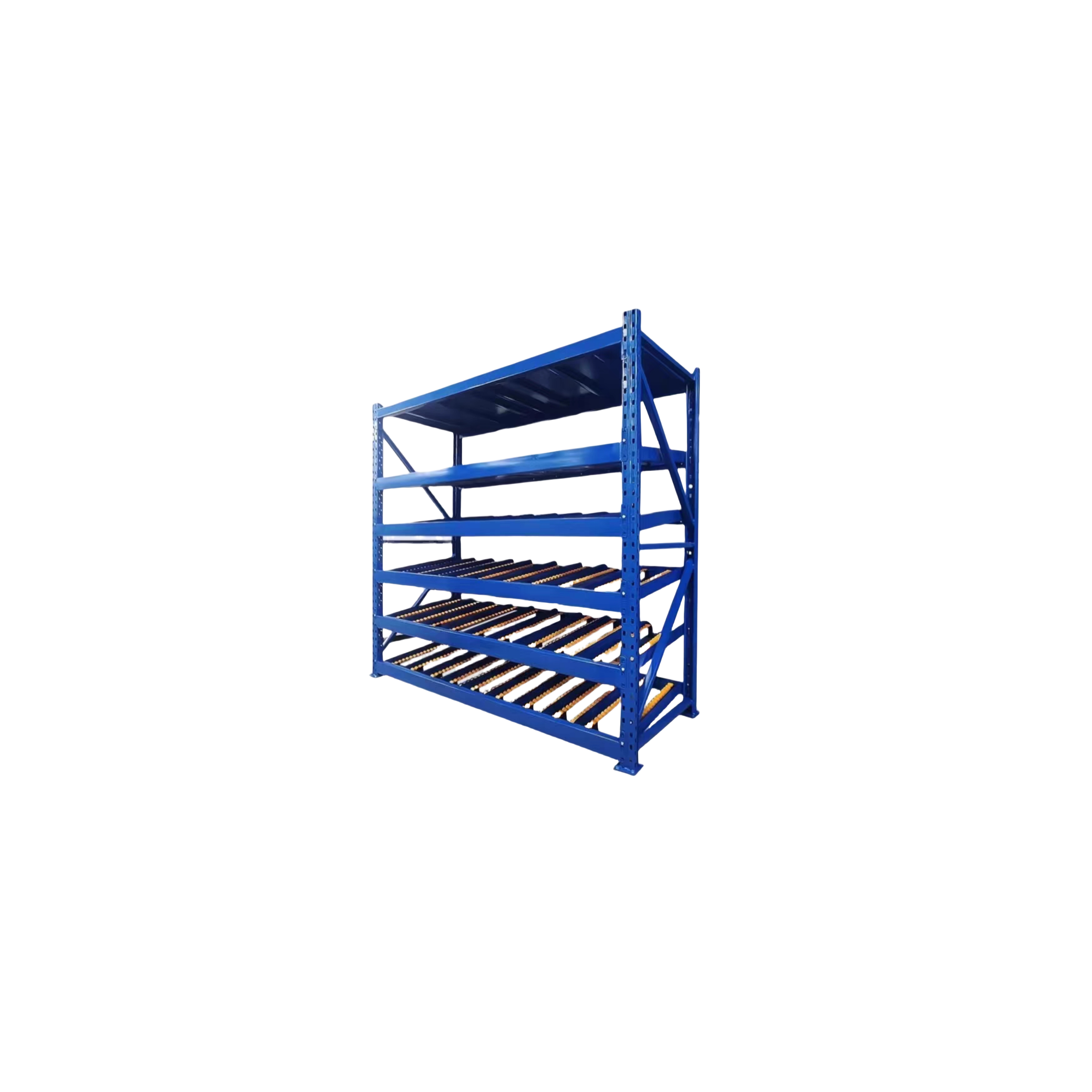 Sistema de estanterías de flujo para almacén de cajas de acero de alta resistencia, plegable y con recubrimiento en polvo, de fácil montaje, fabricado por AOCHEN China Factory.