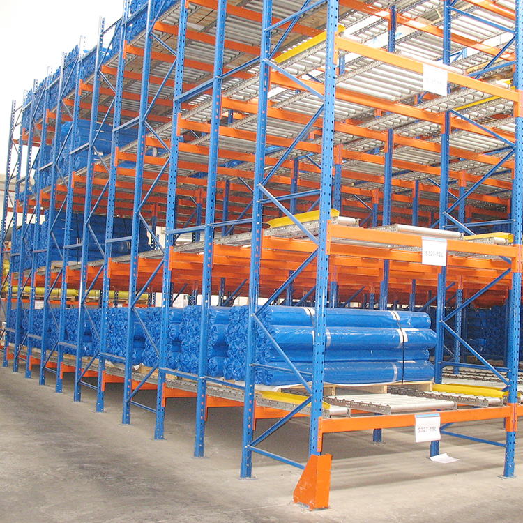 Estantería deslizante de acero de alta resistencia para almacén, sistema de preparación de pedidos y almacenamiento de cajas.