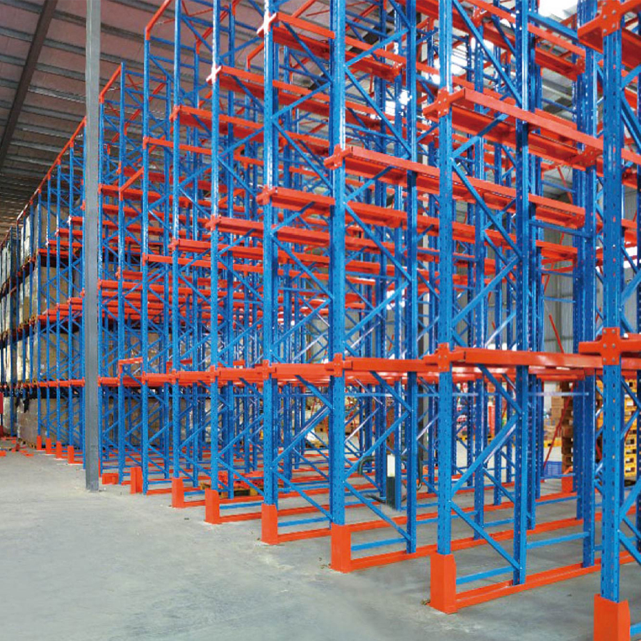 Estantería de almacén de acero laminado en frío de 5 niveles, duradera y con estructura reforzada, para almacenamiento de mercancías a granel.