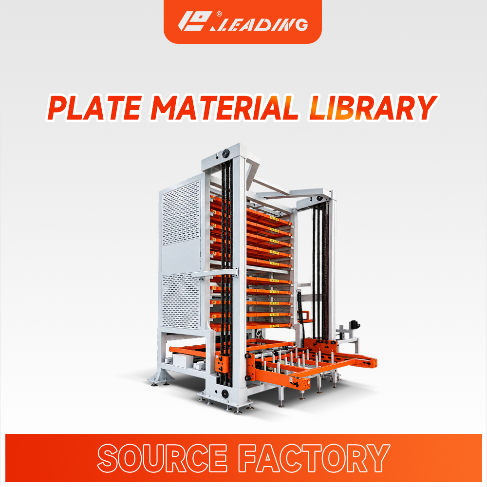 Sistema automático de almacenamiento de chapa metálica para taller metalúrgico, almacén vertical de placas de acero, estantería de almacenamiento inteligente con pantalla táctil PLC.