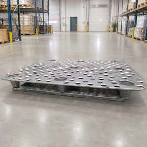 Estante galvanizado para palets de doble capa