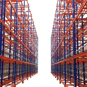 Sistema de estanterías de doble profundidad para almacenes y centros de distribución de almacenamiento de palets de alta densidad.