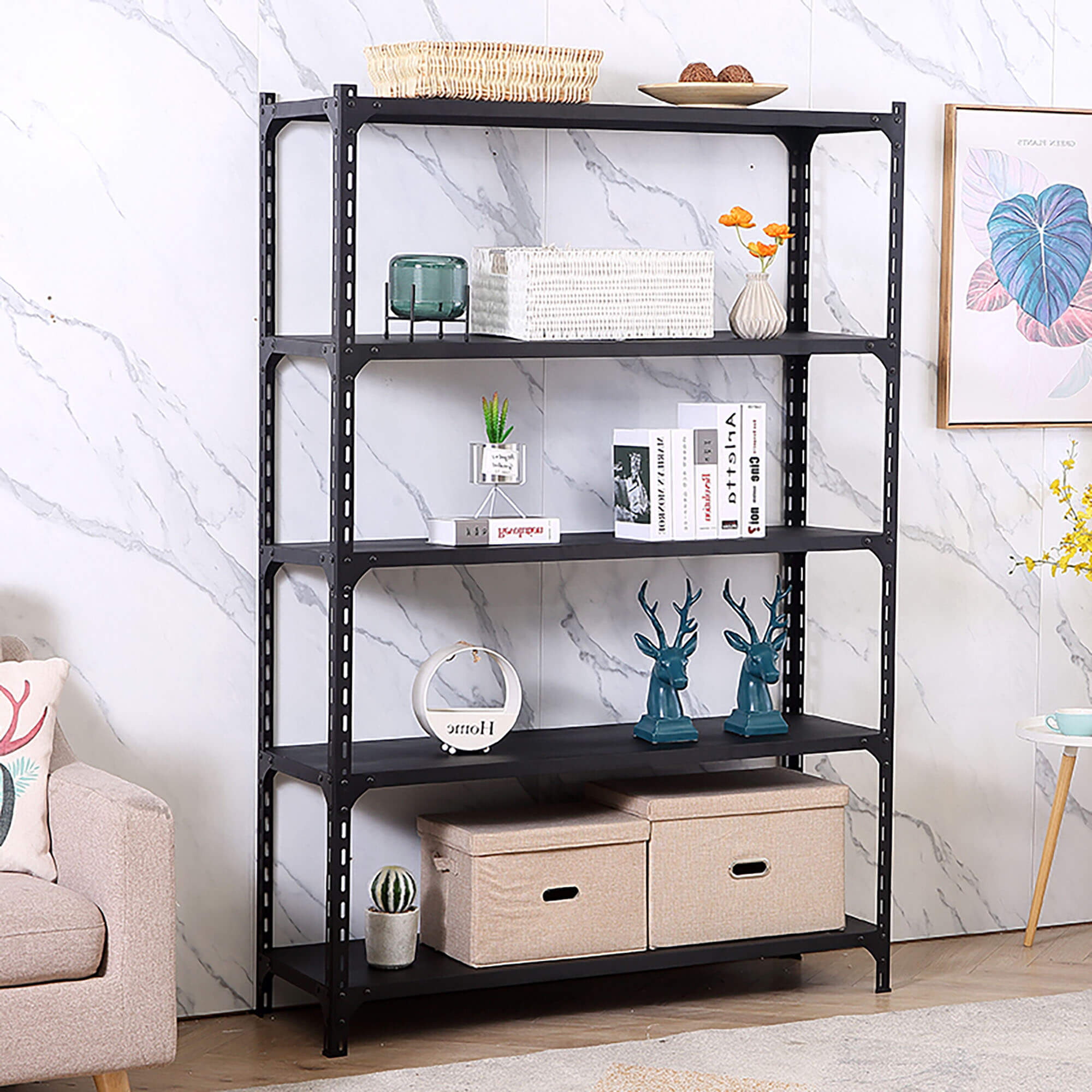 Estantería de ángulo ranurado Mracking Sell Light personalizable para supermercados, hogares y almacenes.