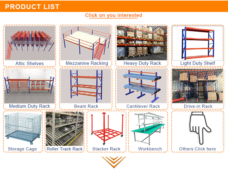 Catálogo de productos complementarios para almacenaje industrial