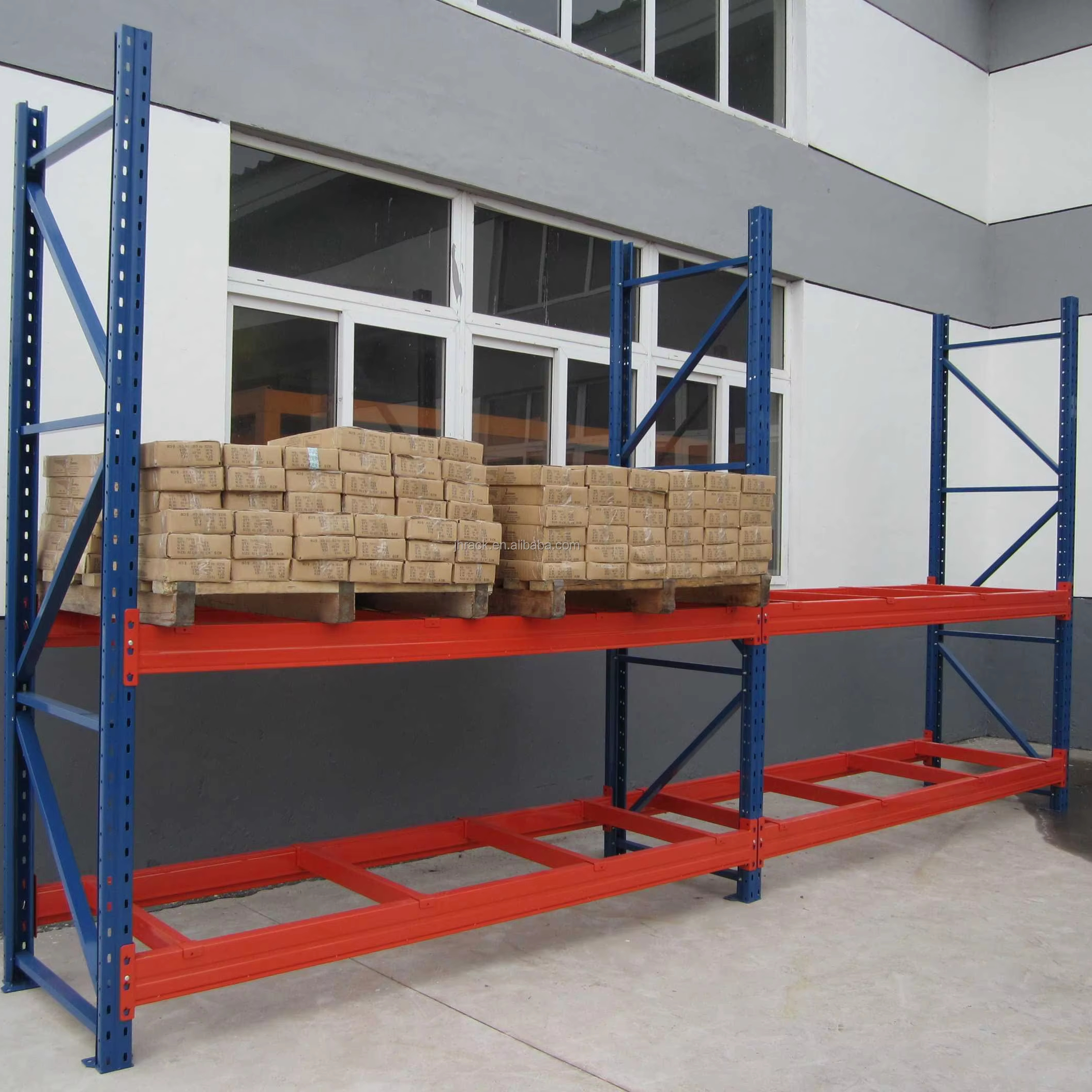ESTANTERÍAS PARA ALMACÉN Sistema de estanterías selectivas de gran capacidad Sistema de estanterías para palets de doble profundidad Almacenamiento en almacén