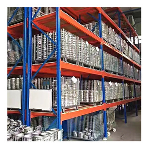 Sistema de estanterías para palets para almacenes, almacenamiento industrial de alta resistencia, estanterías para palets, pasillos estrechos y sistemas de estanterías selectivas para almacenes.