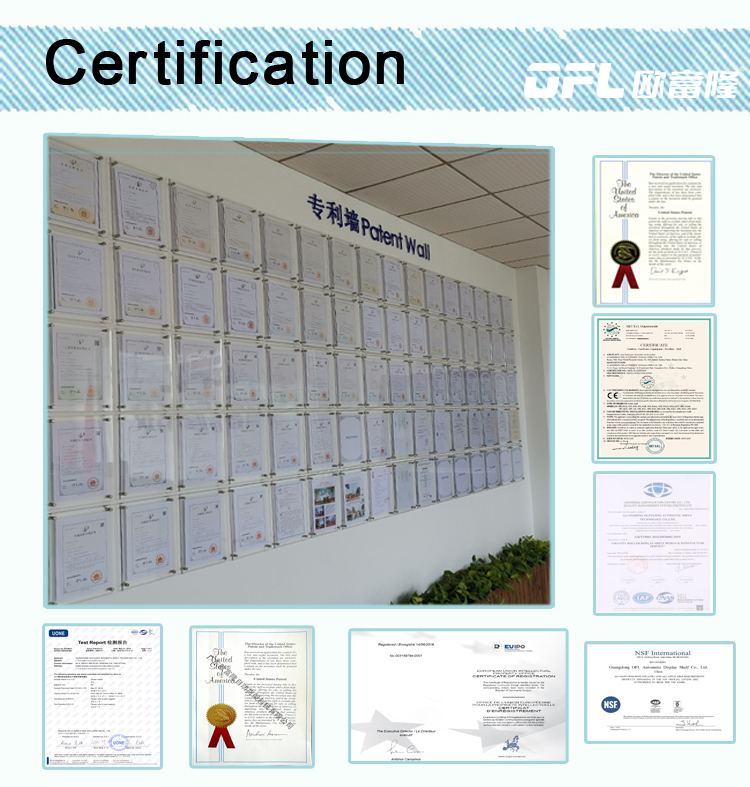 Certificados oficiales NSF CE ROHS