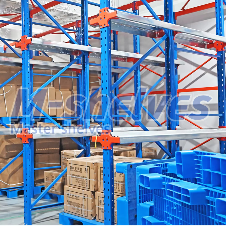 Forklift Direct Entry Design Rack Heavy Duty Drive in Through Pallet Storage Racking