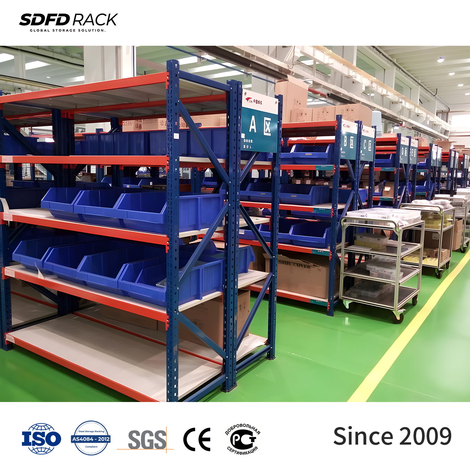Estanterías para palets ajustables personalizadas de 200 kg, 300 kg y 500 kg, de acero resistente, de gran capacidad, ideales para almacenes y comercio electrónico.