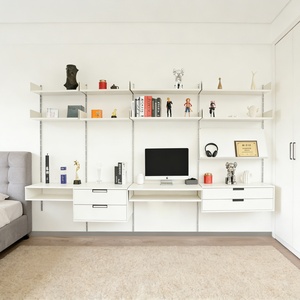 Estantería metálica desmontable para almacenamiento en habitaciones, almacenamiento modular, estantes y unidades ajustables.