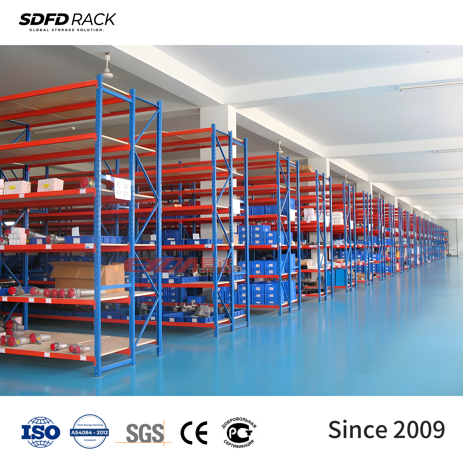 Estanterías industriales de almacenamiento de gran capacidad, 2400x600x2200 mm, de uso medio, 4 niveles/capacidad de carga de 400 kg, venta al por mayor.