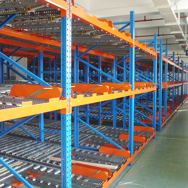 Estantería deslizante de acero de alta resistencia para almacén, sistema de preparación de pedidos y almacenamiento de cajas.