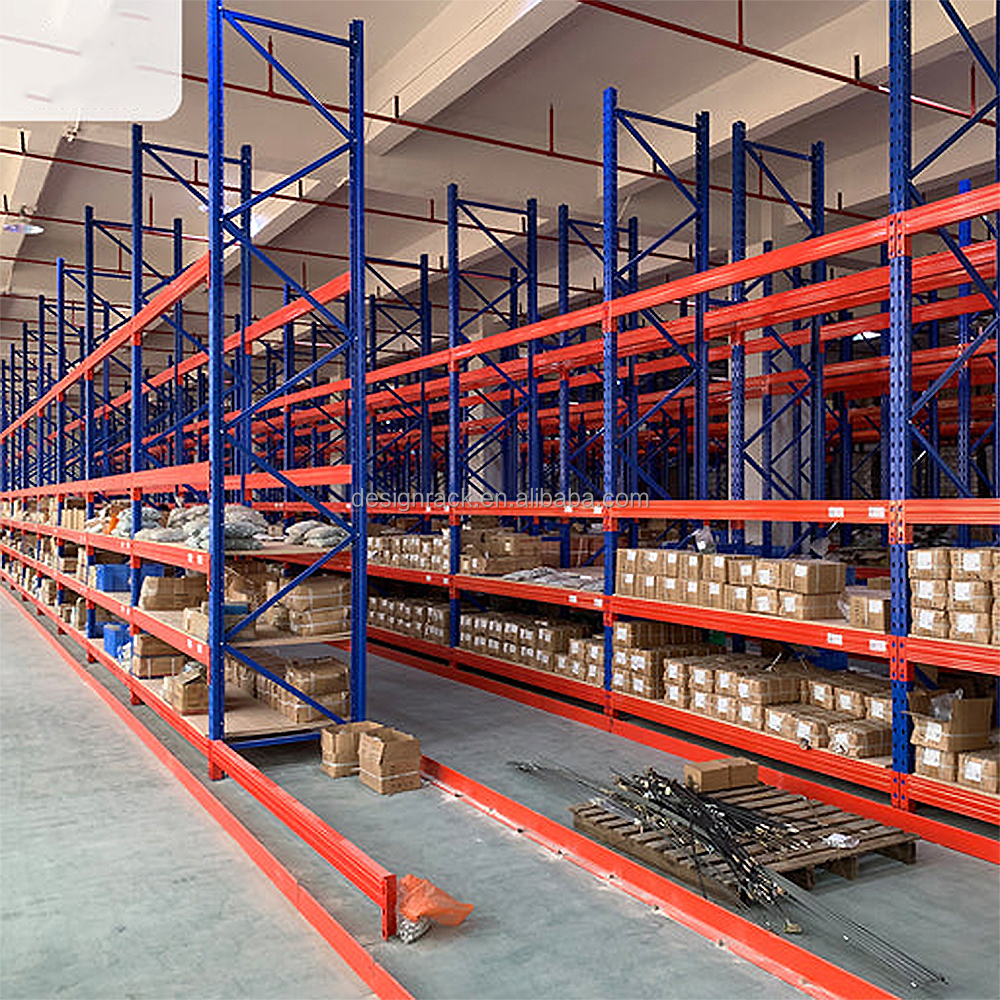 Estantería de almacenamiento de acero para almacén, solución de estanterías para palets comerciales de alta resistencia