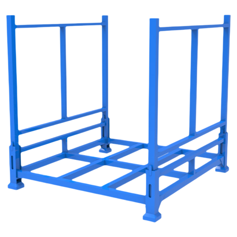 Estantería metálica industrial de alta resistencia personalizable con protección anticorrosión, capacidad de 1000 kg, plegable y apilable.