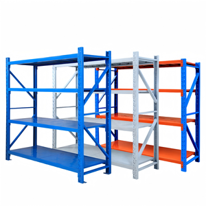 Estanterías de hierro angular ranuradas de uso ligero, estantes ajustables para almacenamiento en almacén, garaje y hogar.