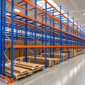 Estantería selectiva para palets Q235B de acero, estantería de almacenamiento de acero, estanterías de vigas para almacén, ajustable