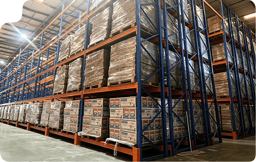 Estanterías para almacén de alimentación y bebidas