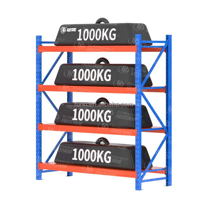 Estantería apilable de garaje de 4 niveles de alta resistencia de la fábrica, estructura de acero, capacidad de 300 kg, protección contra la corrosión.