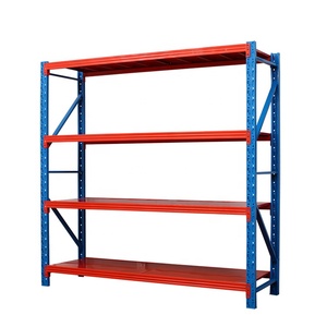Estantería industrial metálica con plataforma de acero