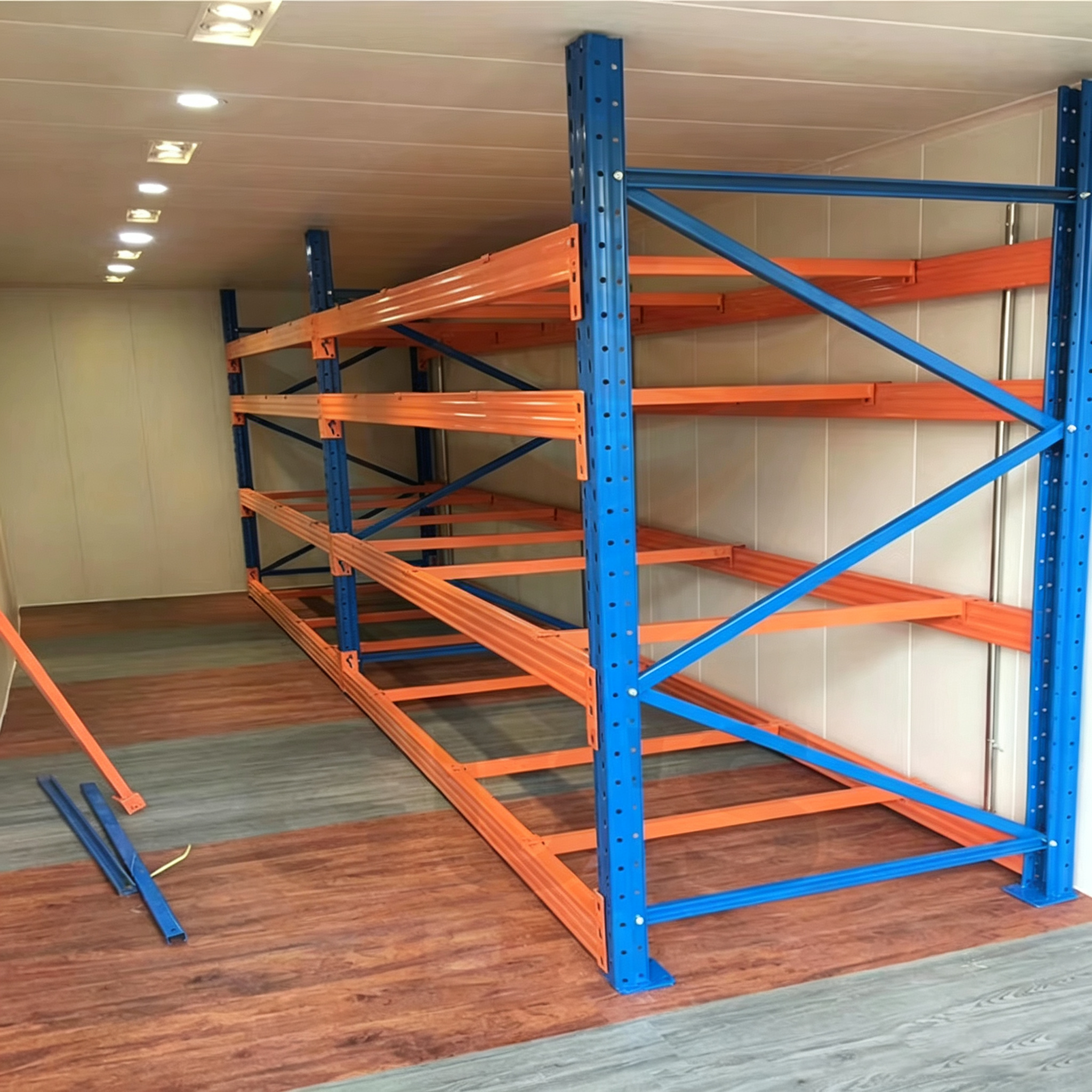 Sistema de estanterías selectivas industriales para palets de gran capacidad Q235B, estantería de almacén de acero resistente para almacenamiento a granel.