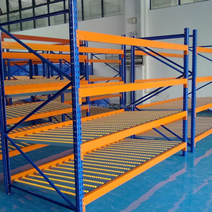 Estanterías de flujo por gravedad para almacén, estanterías de flujo de palets de acero para cajas.