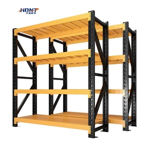 Estantería de almacenamiento de acero multifuncional para almacén, 2000*600*2000 mm, capacidad media de 300 kg/nivel, estantes apilables y repisas.