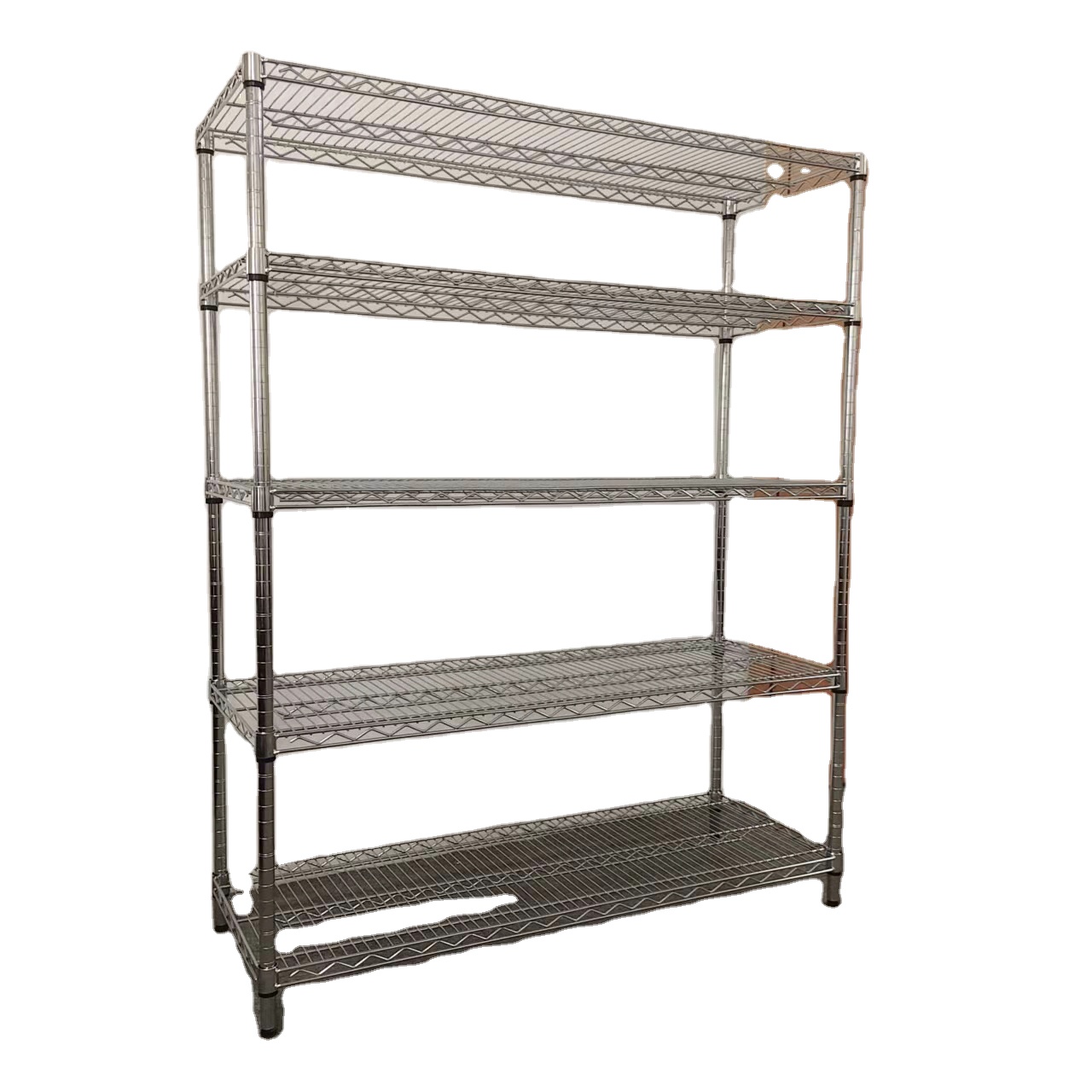 Estanterías metálicas de acero de alta resistencia, estantes de almacenamiento de 5 niveles, estante de alambre en venta.