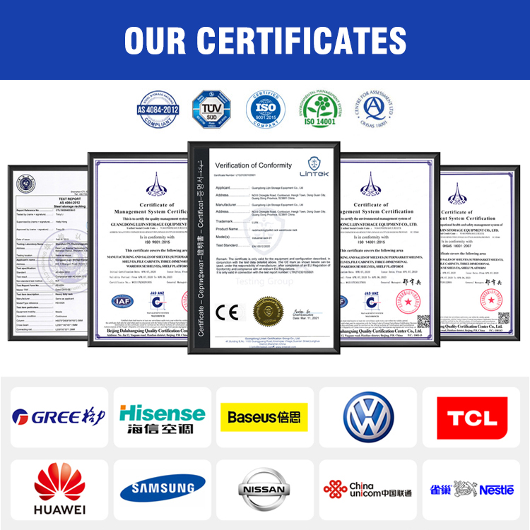Estantería apilable de acero resistente de alta calidad, con gran capacidad de carga y diseño personalizado para palets industriales.