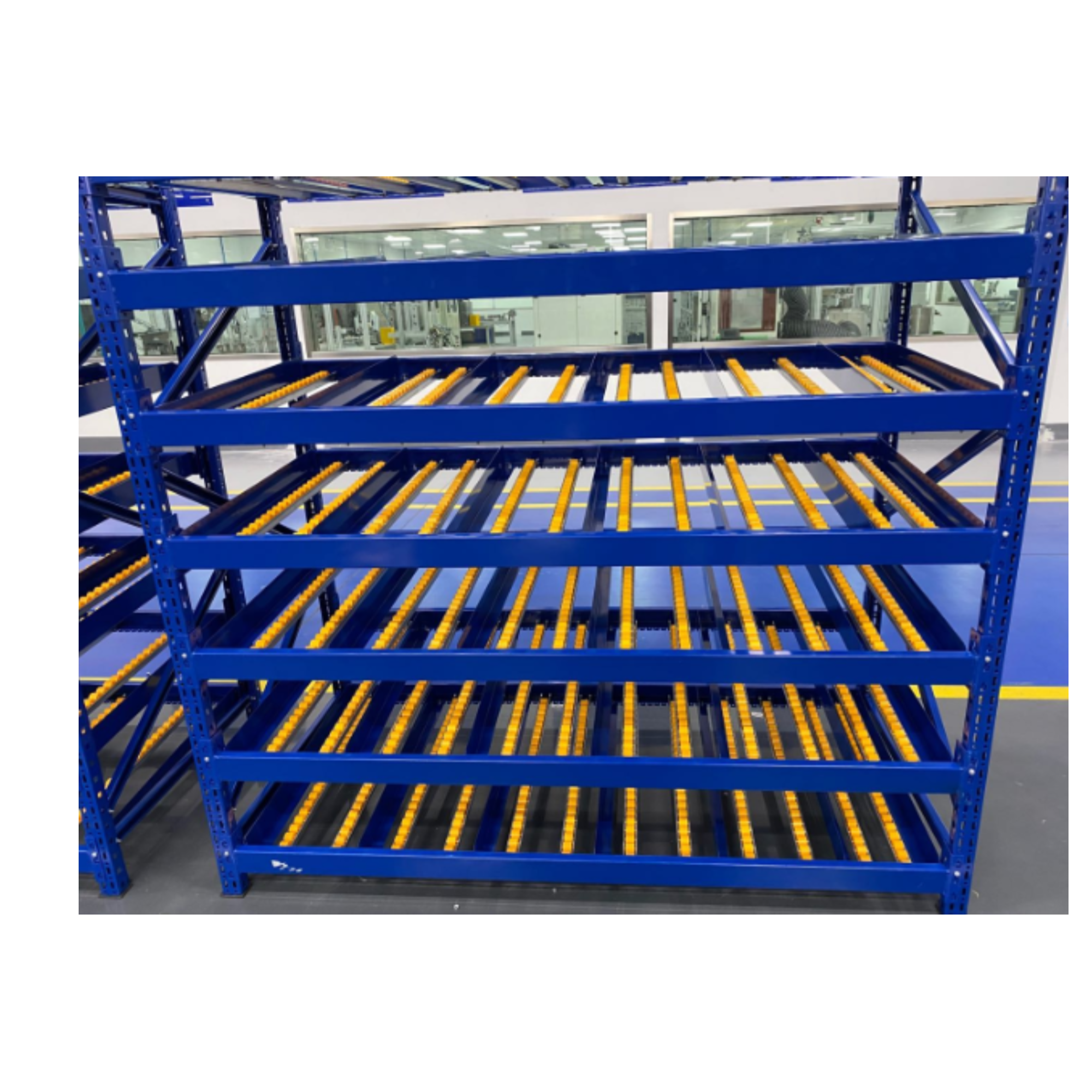 Sistema de estanterías de flujo para almacén de cajas de acero de alta resistencia, plegable y con recubrimiento en polvo, de fácil montaje, fabricado por AOCHEN China Factory.