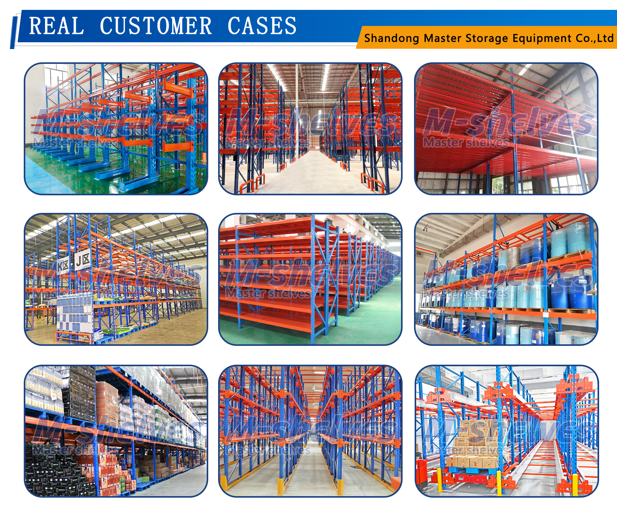 Forklift Direct Entry Design Rack Heavy Duty Drive in Through Pallet Storage Racking